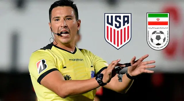 Kevin Ortega será el cuarto árbitro del Estados Unidos vs. Irán