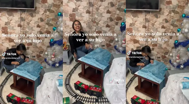 Muchacha terminó colaborando en la decoración navideña de la familia de su novio.