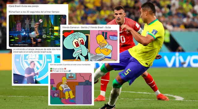Brasil venció a Suiza, pero igual los hinchas 'se durmieron' en gran parte del partido al no haber goles. Brasil venció a Suiza, pero igual los hinchas 'se durmieron' en gran parte del partido al no haber goles.