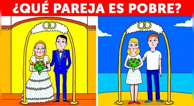 Descubre en tiempo récord qué pareja de esposos es pobre. Descubre en tiempo récord qué pareja de esposos es pobre.