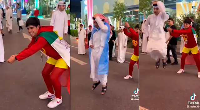 Mexicanos se disfrazan de Chapulín Colorado enseñan a 'jeques' a saltar soga en Qatar 2022 Mexicanos se disfrazan de Chapulín Colorado enseñan a 'jeques' a saltar soga en Qatar 2022