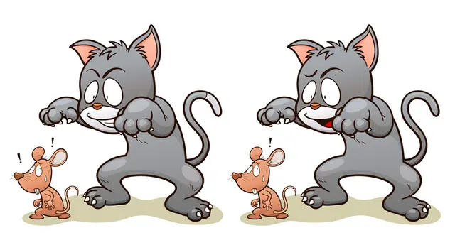 Tienes 7 segundos para encontrar las 5 diferencias del reto. Tienes 7 segundos para encontrar las 5 diferencias del reto.