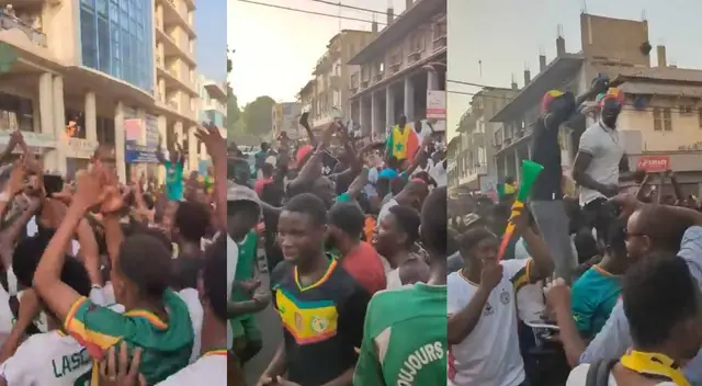 Senegal celebra su triunfo invadiendo las calles de la capital Senegal celebra su triunfo invadiendo las calles de la capital