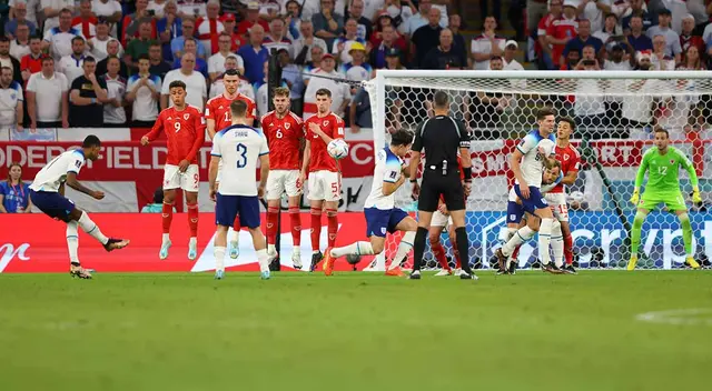 Momento del gol de tiro de Rashford