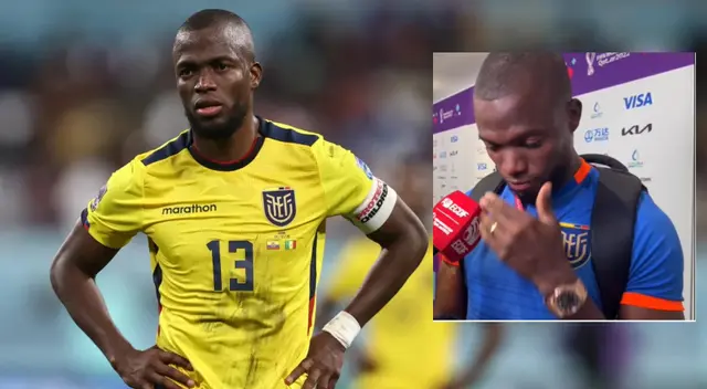 Enner Valencia se mostró triste por el resultado ante Senegal.