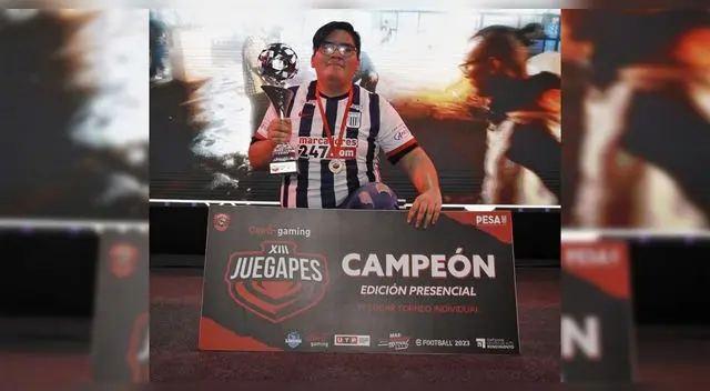 Omar Jaramillo jugador de Alianza Lima Esports campeón 1vs1