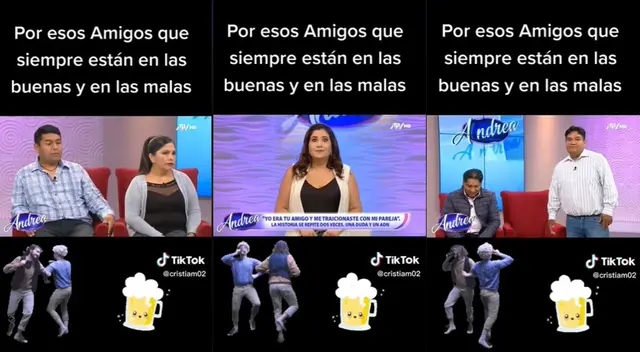 Va a 'Andrea' para ayudarlo y le dice que tiene cervezas heladas. Va a 'Andrea' para ayudarlo y le dice que tiene cervezas heladas.