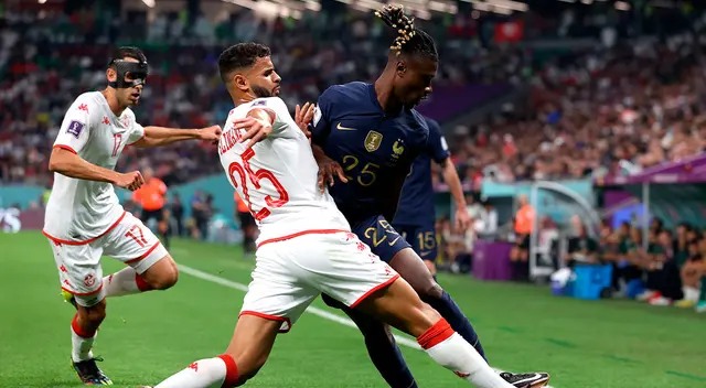 Francia, clasificado a octavos de final, cayó ante Túnez, que se despidió de Qatar