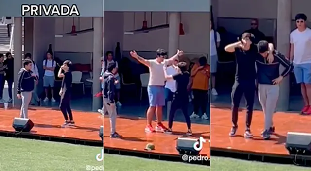 Jóvenes de la UPC arman 'batalla de gallos' en campus y usuarios reaccionan: "Pitucos con flow" Jóvenes de la UPC arman 'batalla de gallos' en campus y usuarios reaccionan: "Pitucos con flow"