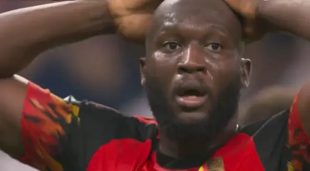 Lukaku falló dos ocasiones claras de gol para Bélgica
