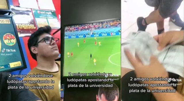 Jóvenes apostaron el dinero de su universidad en diferentes partido de Qatar 2022.