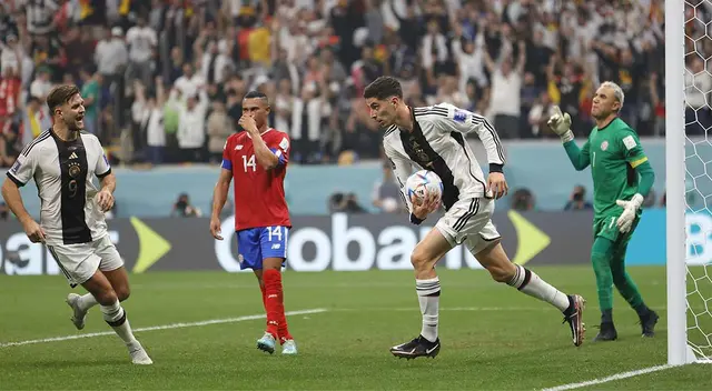 Kai Havertz puso el 3-2 de Alemania sobre Costa Rica