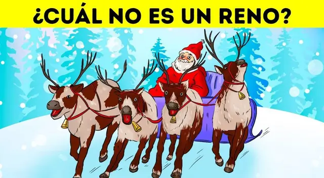 Encuentra al falso reno y Papa Noel te lo agradecerá con un regalo Encuentra al falso reno y Papa Noel te lo agradecerá con un regalo