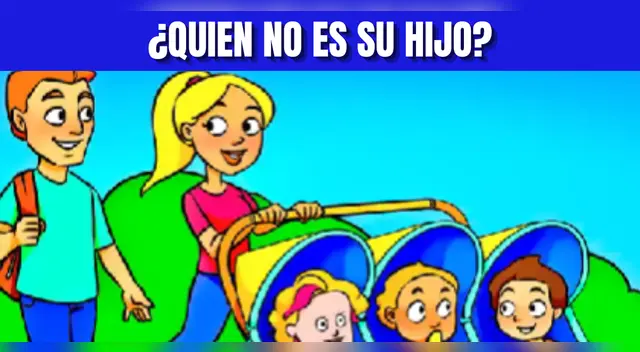 Acertijo Visual EXTREMO: Averigual cuál de los niños no es el hijo de Mariana