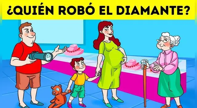 ¿Quién se robó el diamante? Encuentra al delincuente en 5 segundos y conságrate como un GENIO ¿Quién se robó el diamante? Encuentra al delincuente en 5 segundos y conságrate como un GENIO