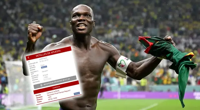 Hincha cobrará una jugosa suma de dinero tras apostar a favor de Camerún