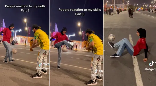 Joven muestra su control del balón y deja boquiabiertos a todos en Qatar: "¡Mira su fútbol!"