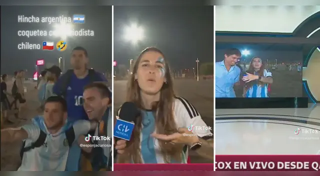 Viral: Hincha argentina halaga a periodista chileno y se hace viral en redes