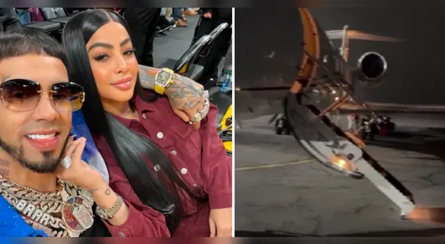 Anuel AA y Yailin estuvieron cerca de sufrir un terrible accidente aéreo