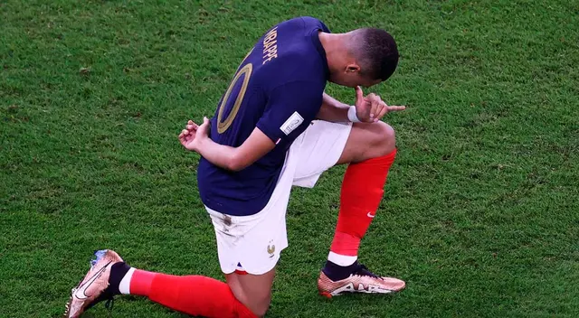 Kylian Mbappé anotó el 2-0 de Francia sobre Polonia