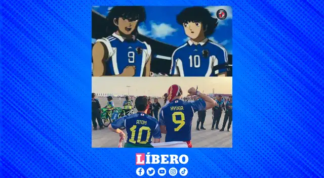 Oliver y Steve presentes en Qatar 2022. Dos hinchas llevaron puestas sus camisetas. Oliver y Steve presentes en Qatar 2022. Dos hinchas llevaron puestas sus camisetas.