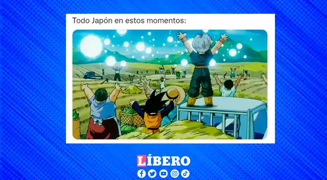 Así como en Dragon Ball, varios fans unieron fuerzas para que ganara Japón. Así como en Dragon Ball, varios fans unieron fuerzas para que ganara Japón.