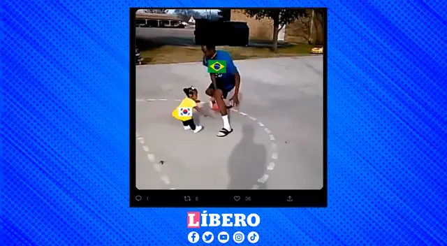 Brasil dominando la media cancha de Corea del Sur Brasil dominando la media cancha de Corea del Sur