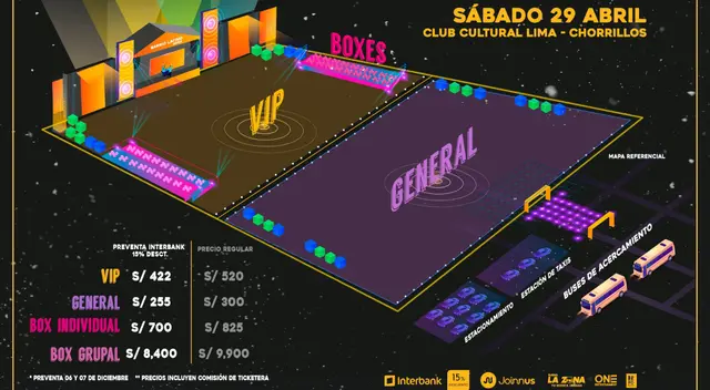 La preventa dura únicamente dos días y está sujeta al stock impuesto por la producción. | Fuente: Festival Barrio Latino Remix. La preventa dura únicamente dos días y está sujeta al stock impuesto por la producción. | Fuente: Festival Barrio Latino Remix.