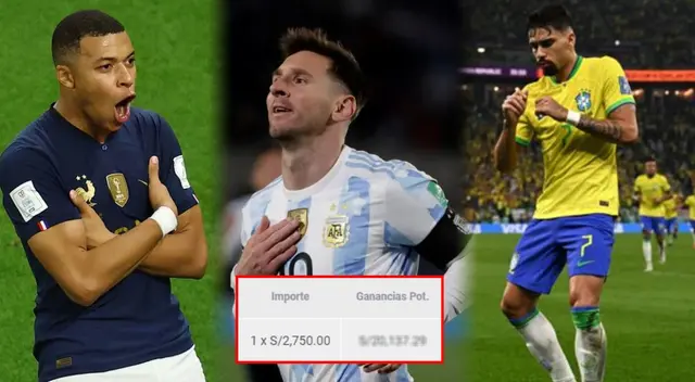 Aficionado se llevó una fortuna tras apostar a favor de Argentina, Francia, Brasil y más