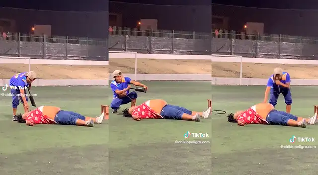 Esta singular escena fue muy comentado en las redes sociales. Esta singular escena fue muy comentado en las redes sociales.