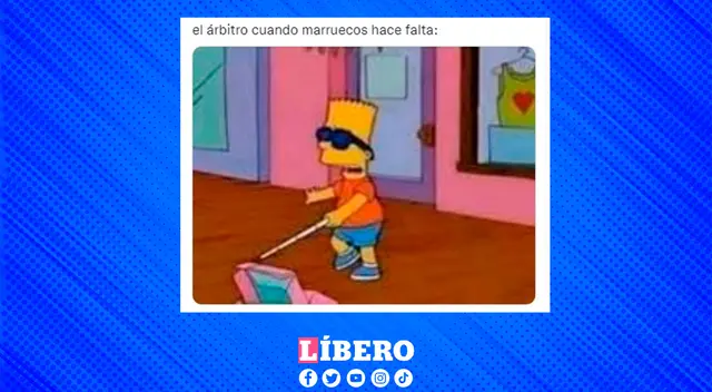En un partido trtabado, los hinchas alegaron que el árbitro se comió varias faltas de Marruecos.