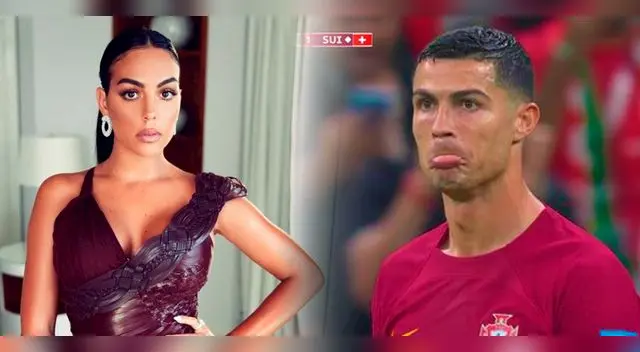 Cristiano Ronaldo no fue titular y Georgina mostró su disconformidad con la decisión del DT de Portugal.