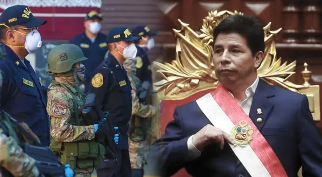 Las Fuerzas Armadas y PNP rechazan la disolución del Congreso.