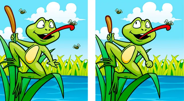 Encuentras las 5 diferencias en solo 7 segundos.