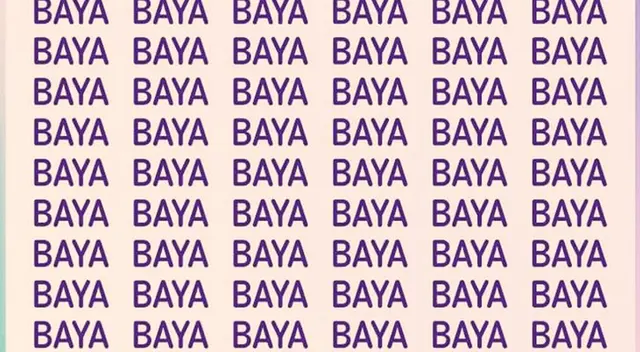 ¿Podrás encontrar la palabra "VAYA"? Demuestra que eres un EXPERTO de los retos