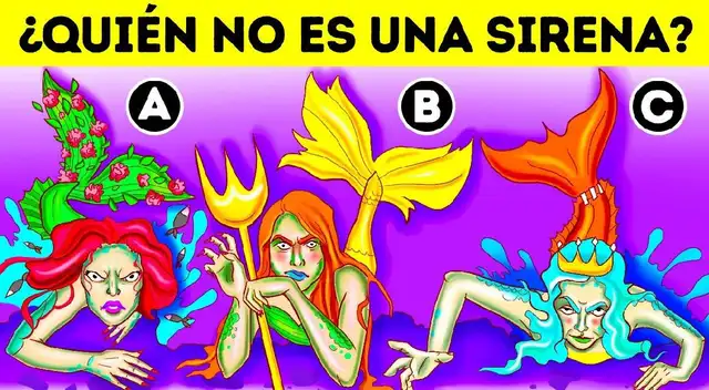 Una de las sirenas es falsa, trata de encontrar a la correcta en 6 segundos Una de las sirenas es falsa, trata de encontrar a la correcta en 6 segundos