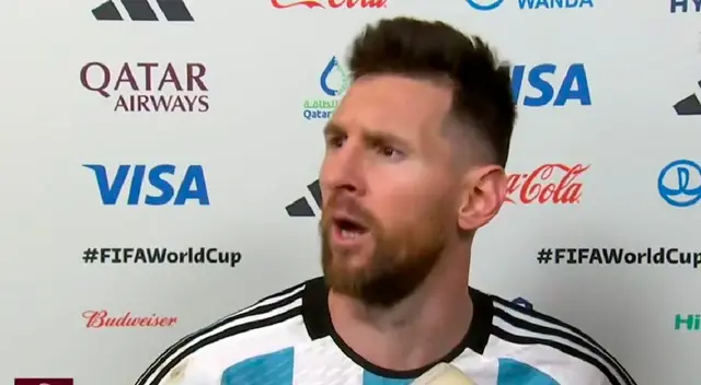 Lionel Messi se molestó con jugador de Países Bajos