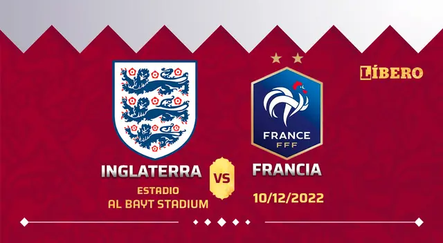 Francia e Inglaterra se medirán por los cuartos de final del Mundial Qatar 2022. Francia e Inglaterra se medirán por los cuartos de final del Mundial Qatar 2022.