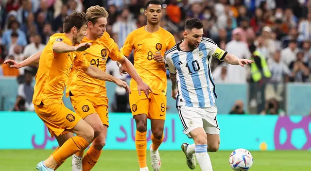 Messi anotó un gol y brindó una asistencia en el Argentina vs. Países Bajos.