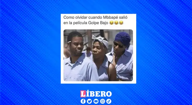 Hinchas dejaron volar su imaginación y vieron Mbbapé en una película.