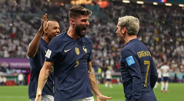 Oliver Giroud anotó el gol de la victoria para Francia sobre Inglaterra