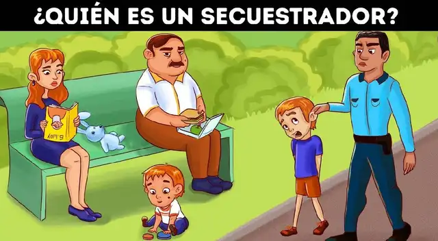 Descubre al secuestrador en solo 5 segundos ¡no te dejes vencer tan rápido!