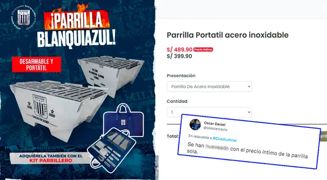 El singular error generó polémica en Twitter.