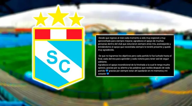 Exfutbolista de Sporting Cristal se despidió con tristeza de la institución. Foto: Sporting Cristal / Composición Líbero Exfutbolista de Sporting Cristal se despidió con tristeza de la institución. Foto: Sporting Cristal / Composición Líbero