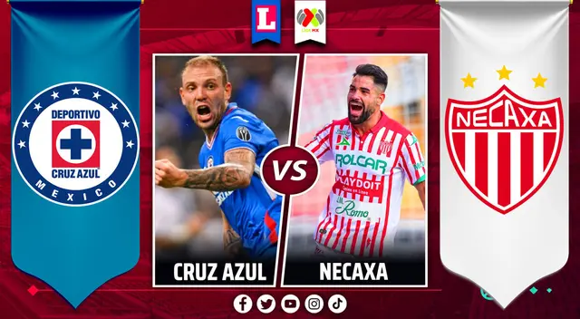 Cruz Azul y Necaxa se verán las caras en el Estadio Nemesio Díez.