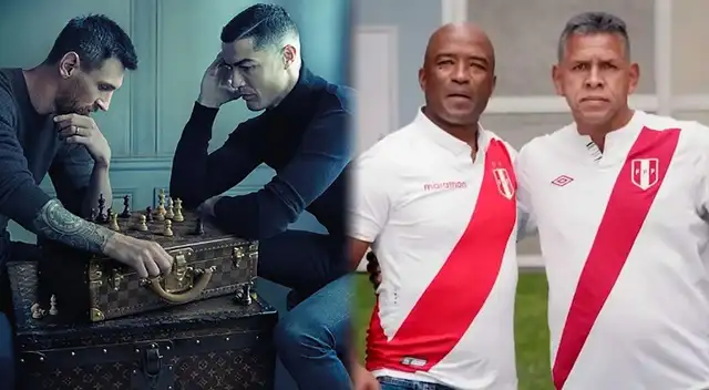Igual que Messi y Cristiano: Waldir Sáenz y el 'Puma' Carranza se lucen jugando ajedrez.