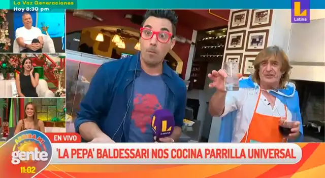 El comentarista se burló del conductor de Latina.