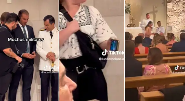 Novios se casan, pero invitados prefieren alentar la clasificación de Argentina a 'semis' - VIDEO