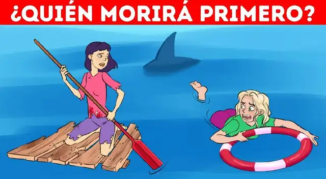 ¿Cuál de las dos mujeres no podrá sobrevivir al ataque del tiburón?