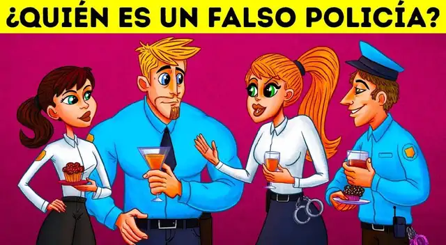Detecta en tan solo 7 segundos al policía impostor en este desafío viral